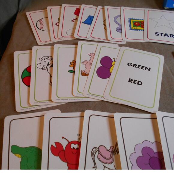 Fisher-Price 2004 Colors and Shapes Jumbo Preschool Flash Cards Complete - Picture 5 of 10